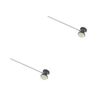 VICASKY 2pcs Stainless Steel Handle Felt Bass Drum Pedal Replacement Drum Accessories for Traditional
