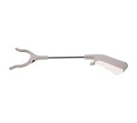 VICASKY 2pcs Stainless Steel Litter Picker Grabber Tools with Ergonomic Comfort Grip Trash Clamps for Elderly Disabled and Outdoor Use Reaching Aid for Garbage Collection