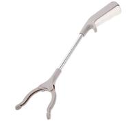 VICASKY 2pcs Stainless Steel Litter Pickers Lightweight Trash Grabber Tools for Elderly Disabled Indoor Outdoor Use Wheelchair Aid Reaching Device