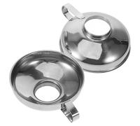 VICASKY 2pcs Stainless Steel Mini Wide Mouth Urn Funnel Set for Cremation Ashes Filling, Small Urn Funnel Kit for Jewelry Keepsakes and Pet Ashes