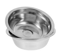 VICASKY 2pcs Stainless Steel Mixing Bowls Multipurpose Metal Basins for Serving Soups and Washing Rice, Sturdy and Safe Kitchen Salad Bowls with Sleek, Stylish Design
