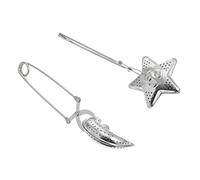 VICASKY 2pcs Stainless Steel Moon and Star Tea Strainers with Non Slip Handles Fine Mesh Loose Leaf Infusers for Teapots Cups and Mugs Easy to Clean Dishwasher Safe Filters