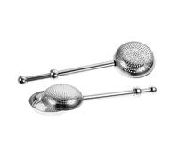 VICASKY 2pcs Stainless Steel Tea Infusers Retractable Ball Shaped Tea Strainers with Fine Filter at Home Dishwasher Safe and Resistant