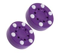 VICASKY 2pcs Street Hockey Puck with 6-ball Roller Design, Lightweight Construction, Professional-grade Pp Material, Anti-bounce Quiet Practice Puck for Garage Training and Driveway Use