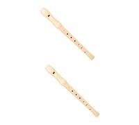 VICASKY 2pcs Student Clarinet Instrument Soprano Recorder for Boys and Girls Portable Wind Instrument Easy to Clean Safe Wood Material
