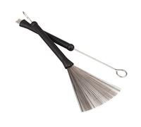 VICASKY 2pcs Telescopic Steel Wire Drum Brush Retractable Drum Steel Wire Brush for Cleaning Metal Sturdy Construction for Workshop and Home Use