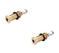 VICASKY 2pcs Threaded Cylinder Bass Guitar Endpin Jack for Guitar Stereo Jack Mono Use As Output in Live Performance Scenario