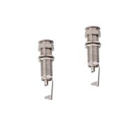 VICASKY 2pcs Threaded Cylinder Endpin Jack Socket Silver Guitar Input Jack Mono Stereo Easy to Install for