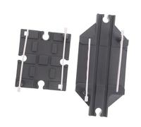 VICASKY 2Pcs Train Track Accessories DIY Railing Barrier for Railway Expansion Easy Setup Plastic Train Barricade Compatible with Thomas Train Track Series