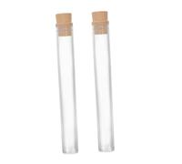 VICASKY 2pcs Transparent Pet Hair Keepsake Box Airtight Memorial Bottle for Cat Whiskers and Dog Hair Clear Display Container for Cherished Keepsakes and Home Decoration