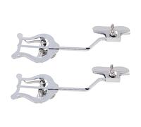 VICASKY 2pcs Trombone Music Note Clip Iron Sheet Holder Silver Non-slip Instrument Accessories Book Page Clip for Students