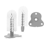 VICASKY 2pcs Turtle Shell Cleaning Brushes with Suction Cup - Dual Bristle Turtle Scrub Brush for Aquarium and Tortoise Tank Mud Dirt Removal - for Shell Care