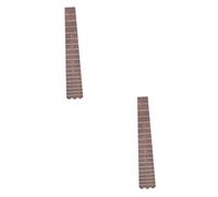 VICASKY 2pcs Ukulele Fingerboard Replacement Wooden Fretboard for Acoustic Guitar Folk Simple Guitar Fingerboard Ukulele Accessory for Tuning and Playing