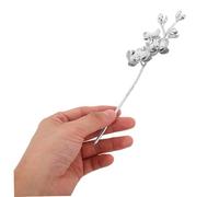 VICASKY 2pcs Vintage Butterfly Orchid Hair Sticks Lightweight Brushed Finish Elegant Chinese Hair Chopsticks for Women Hanfu Wedding Daily Styling