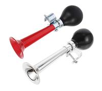 VICASKY 2pcs Vintage Metal Bike Air Horns Loud Manual Bell for Easy to Install Crisp Sound Safety Warning Accessory