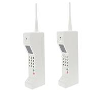 VICASKY 2pcs Vintage Retro Brick Cell Phone Ornament Old-Fashioned Mobile Phone Prop for Photography Halloween Party Decorations Home and Living Stylish Display