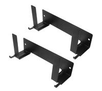 VICASKY 2pcs Wall Mounted Weight Scale Holder with No-drill Adhesive Installation, Heavy Duty Carbon Steel Bracket for Bathroom and Living Room, Space-saving Digital Scale Storage Solution