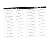 VICASKY 2PCS Waterproof 6D Simulation Eyebrow Stickers for Women Artificial Eyebrow Patches Easy Application Makeup Tools