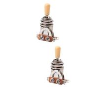 VICASKY 2pcs Way Electric Guitar Pickup Toggle Selector Knob for Guitar Parts Compatible Models Easy Installation for DIY Professional Use