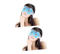 VICASKY 2pcs Weighted Eye Mask for Dry Eyes Blackout Cooling Ice Patch Relaxing Sleep Blindfold