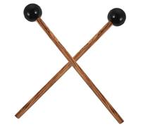 VICASKY 2pcs Wenge Wooden Drumstick Hard Rubber Mallets for Percussion Boys and Girls Drum Sticks for Rhythm Practice Use in Drum Ensemble Music Class