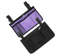 VICASKY 2pcs Wheelchair Side Storage Bag Hanging Armrest Bag Multiple Pockets for Elders for Carrying Sundries During Outdoor Activities