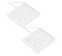 VICASKY 2pcs White Eyeshadow Box Sky Light Window Empty Lipstick Case Makeup Accessories for Eyeshadow Palette Subpackaging