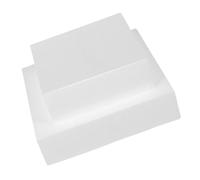 VICASKY 2pcs White Foam Square Cake Dummies for Decorating Practice, Fake Cake Design, Reusable Craft Model for Weddings, Anniversaries and Special Occasions