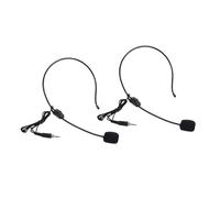 VICASKY 2pcs Wired Head-mounted Microphone Threaded Jack, Condenser Earhook Speaker Microphone for Voice Amplifier, Headset Loudspeaker Mic Suitable for Lectures and Public Speaking