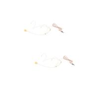 VICASKY 2pcs Wired Headset Microphone Condenser Mic for Singing Head Mic Voice Amplifier for Performances Teaching