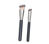 VICASKY 2pcs Women Cosmetics Makeup Brush Set 270 Round Head Concealer Brush and 170 Foundation Blush Professional Face Tools for Powder and Liquid Foundation Application