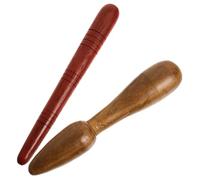VICASKY 2pcs Wooden Foot Reflexology Massage Sticks for Body Relaxation Portable Handheld Hand Massager Tools for Home and Travel Smooth Surface Circulation Enhancer