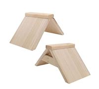 VICASKY 2Pcs Wooden Pigeon Perch Stand Durable Pet Rest Rack for Birds Elevated Design for Skill Development for Pigeons and Bird Owners Practical and Convenient