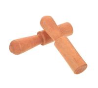 VICASKY 2pcs Wooden Singing Bowl Mallet Striker with Comfortable Hand Feeling round Shape Meditation Sound Bowl Stick