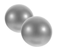 VICASKY 2pcs Yoga Ball Multi-use Exercise Ball Pvc 25cm Silver for Rehabilitation, Conditioning Exercises, Workouts and Strengthening Balancing Training