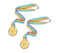 VICASKY 2pcs Youth Ice Skating Medals Gold Sports Award Prizes with Ice and Snow Design for Kindergarten Competitions Roller Skating Events and Participation Rewards