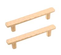 VICASKY 2pcs Zinc Alloy Cabinet Door Pull Handles with Screws Embossed Vintage Style Kitchen Cupboard Drawer Knobs Ergonomic Grip Decorative Furniture Hardware for Wardrobe and Wine