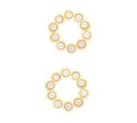 VICASKY 2sets 15mm Brass Piezo Diaphragm Discs 300ω 4.6khz Elements Guitar Accessory Pickups 10pcs*2