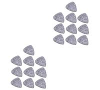 VICASKY 2sets Acoustic Guitar Picks Set 3mm Wool Felt Plectrums for Classic Guitar and Ukulele Soft Tones Comfortable Grip (grey) 10pcs*2