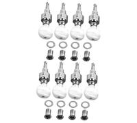 VICASKY 2sets Banjo Accessories Tuning Pegs Machine Heads String Keys Easy to Install Tuners Ideal for Vintage Banjos 4pcs*2