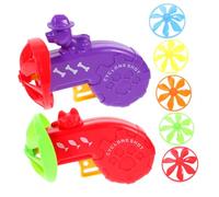 VICASKY 2sets Chase Sports Toys Cat Grabbing Flying Disc Saucer Launchers Indoor Outdoor Interactive Plaything Cats Exercising Toys
