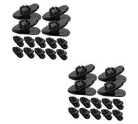 VICASKY 2sets Clip Mic Holder Microphone Accessories Holder Clip for Collar Stage Conference Safe Material Replacement 30pcs*2