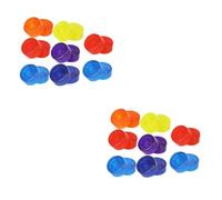 VICASKY 2sets Guitar Effect Cap Footswitch Topper Pedal Topper Slip Protection 6 Color Options 16pcs*2