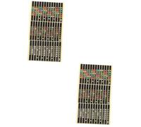 VICASKY 2sets Guitar Fretboard Sticker Pack Fretboard Note Map Decals for Learning Guitar Scale Stickers for 12 Frets Easy Install and Remove 12pcs*2