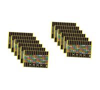 VICASKY 2sets Guitar Sticker Decals Folk Guitar Fretboard Stickers Electric Decals Self-adhesive Scale Musical Instrument for All Skill Levels 6sheets*2