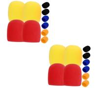 VICASKY 2sets Handheld Microphone Windscreen Cover Noise Reduction for Stage Ktv Mics 10pcs*2