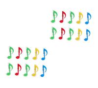 VICASKY 2sets Music Note Clips Piano Score Holders Book Clips Simple Stylish Durable Plastic 10pcs*2