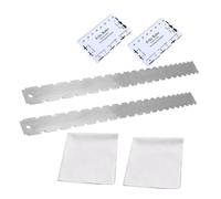 VICASKY 2sets Notched Guitar Luthiers Tool for Accurate Neck Measurement Ruler and Fret Rocker for Electric Guitar Setup and Maintenance