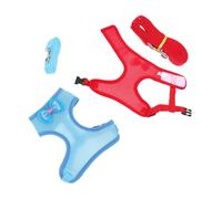 VICASKY 2Sets Pet Hen Harness Leashes Comfortable Chicken Traction Ropes with Vests for Easy Walking Durable Material for Outdoor Activities Each