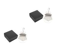 VICASKY 2sets Portable Musical Instrument Eight Keys Thumb Piano Simple Kalimba Hand Piano for Beginners Boys and Girls Adults to Play at Home Travel